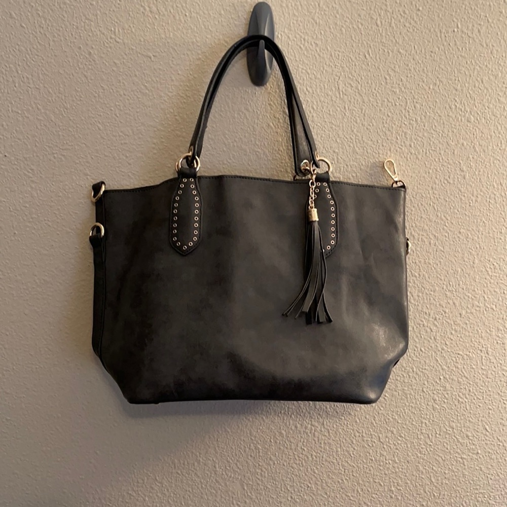 Purse/bag with matching clutch.